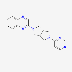 molecular formula C19H20N6 B2407562 2-[5-(6-メチルピリミジン-4-イル)-オクタヒドロピロロ[3,4-c]ピロール-2-イル]キノキサリン CAS No. 2201510-65-6