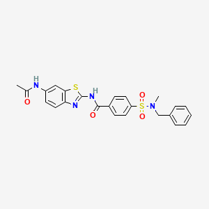 N-(6-acetamidobenzo[d]thiazol-2-yl)-4-(N-benzyl-N-methylsulfamoyl)benzamide