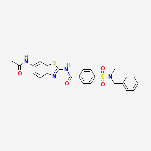 molecular formula C24H22N4O4S2 B2407567 N-(6-acetamidobenzo[d]thiazol-2-yl)-4-(N-benzyl-N-methylsulfamoyl)benzamide CAS No. 683260-80-2