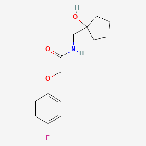 molecular formula C14H18FNO3 B2407575 2-(4-fluorophenoxy)-N-((1-hydroxycyclopentyl)methyl)acetamide CAS No. 1219905-30-2