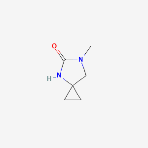 molecular formula C6H10N2O B2407584 6-Methyl-4,6-diazaspiro[2.4]heptan-5-one CAS No. 1823886-42-5