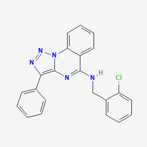 N-(2-chlorobenzyl)-3-phenyl[1,2,3]triazolo[1,5-a]quinazolin-5-amine