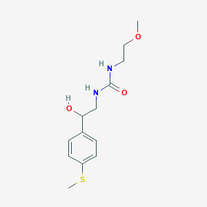1-(2-Hydroxy-2-(4-(methylthio)phenyl)ethyl)-3-(2-methoxyethyl)urea