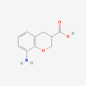 molecular formula C10H11NO3 B2407607 8-amino-3,4-dihydro-2H-chromene-3-carboxylic acid CAS No. 1040040-69-4