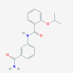 molecular formula C17H18N2O3 B240761 N-[3-(aminocarbonyl)phenyl]-2-isopropoxybenzamide 
