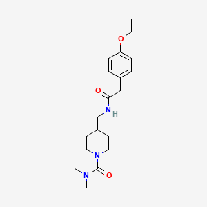 4-((2-(4-ethoxyphenyl)acetamido)methyl)-N,N-dimethylpiperidine-1-carboxamide
