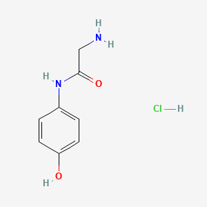 molecular formula C8H11ClN2O2 B2407634 2-amino-N-(4-hydroxyphenyl)acetamide hydrochloride CAS No. 105396-69-8