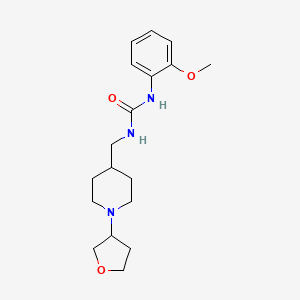 molecular formula C18H27N3O3 B2407644 1-(2-Methoxyphenyl)-3-((1-(tetrahydrofuran-3-yl)piperidin-4-yl)methyl)urea CAS No. 2034291-29-5