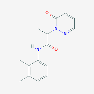 molecular formula C15H17N3O2 B2407647 N-(2,3-dimethylphenyl)-2-(6-oxopyridazin-1-yl)propanamide CAS No. 1203002-73-6