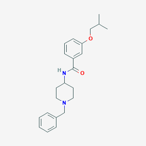 molecular formula C23H30N2O2 B240765 N-(1-benzyl-4-piperidinyl)-3-isobutoxybenzamide 