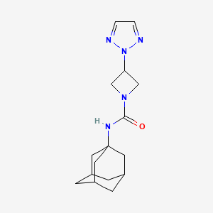molecular formula C16H23N5O B2407653 N-(1-Adamantyl)-3-(triazol-2-yl)azetidine-1-carboxamide CAS No. 2310129-08-7