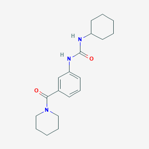 molecular formula C19H27N3O2 B240766 N-cyclohexyl-N'-[3-(1-piperidinylcarbonyl)phenyl]urea 