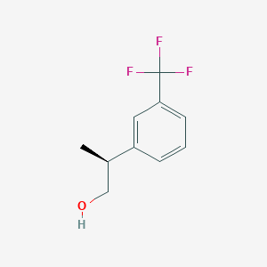 molecular formula C10H11F3O B2407665 (2S)-2-[3-(Trifluoromethyl)phenyl]propan-1-ol CAS No. 2248171-68-6