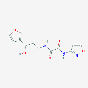 molecular formula C12H13N3O5 B2407666 N1-(3-(furan-3-yl)-3-hydroxypropyl)-N2-(isoxazol-3-yl)oxalamide CAS No. 1428352-01-5