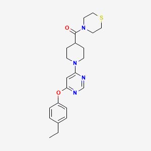 (1-(6-(4-Ethylphenoxy)pyrimidin-4-yl)piperidin-4-yl)(thiomorpholino)methanone