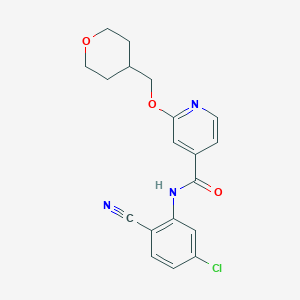 N-(5-chloro-2-cyanophenyl)-2-((tetrahydro-2H-pyran-4-yl)methoxy)isonicotinamide