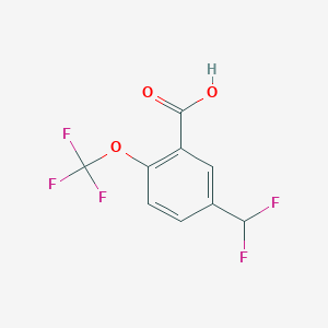 5-(Difluoromethyl)-2-(trifluoromethoxy)benzoic acid