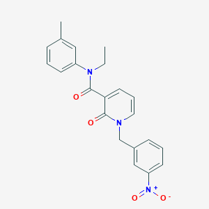 N-ethyl-1-(3-nitrobenzyl)-2-oxo-N-(m-tolyl)-1,2-dihydropyridine-3-carboxamide