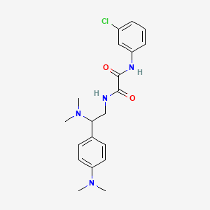 molecular formula C20H25ClN4O2 B2407698 N1-(3-氯苯基)-N2-(2-(二甲氨基)-2-(4-(二甲氨基)苯基)乙基)草酰胺 CAS No. 899728-94-0
