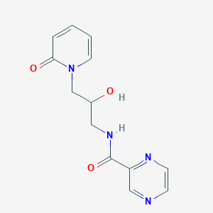 N-(2-hydroxy-3-(2-oxopyridin-1(2H)-yl)propyl)pyrazine-2-carboxamide
