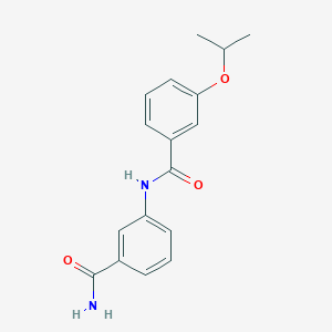molecular formula C17H18N2O3 B240771 N-[3-(aminocarbonyl)phenyl]-3-isopropoxybenzamide 