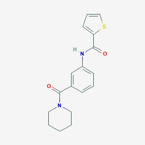 molecular formula C17H18N2O2S B240774 N-[3-(1-piperidinylcarbonyl)phenyl]-2-thiophenecarboxamide 