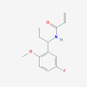 molecular formula C13H16FNO2 B2407740 N-[1-(5-Fluoro-2-methoxyphenyl)propyl]prop-2-enamide CAS No. 2305474-98-8