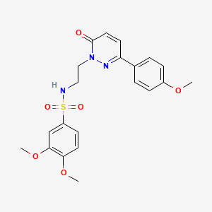 3,4-dimethoxy-N-(2-(3-(4-methoxyphenyl)-6-oxopyridazin-1(6H)-yl)ethyl)benzenesulfonamide