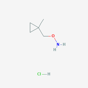 molecular formula C5H12ClNO B2407756 O-[(1-Methylcyclopropyl)methyl]hydroxylamine;hydrochloride CAS No. 2375261-48-4