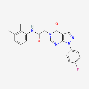 molecular formula C21H18FN5O2 B2407767 N-(2,3-二甲基苯基)-2-(1-(4-氟苯基)-4-氧代-1H-吡唑并[3,4-d]嘧啶-5(4H)-基)乙酰胺 CAS No. 852450-30-7