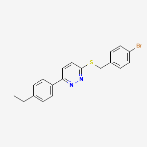 3-((4-Bromobenzyl)thio)-6-(4-ethylphenyl)pyridazine