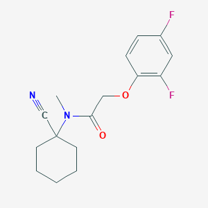 molecular formula C16H18F2N2O2 B2407797 N-(1-cyanocyclohexyl)-2-(2,4-difluorophenoxy)-N-methylacetamide CAS No. 1240901-67-0