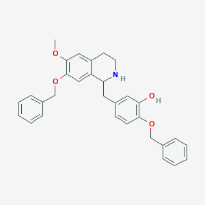 molecular formula C31H31NO4 B024078 7-苄氧基-1-(4-苄氧基-3-羟基苄基)-6-甲氧基-1,2,3,4-四氢异喹啉 CAS No. 62744-15-4