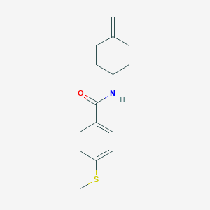 N-(4-methylidenecyclohexyl)-4-(methylsulfanyl)benzamide
