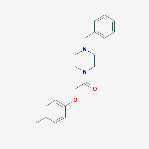 molecular formula C21H26N2O2 B240781 1-Benzyl-4-[(4-ethylphenoxy)acetyl]piperazine 