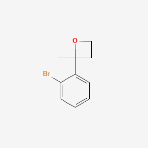 molecular formula C10H11BrO B2407812 2-(2-溴苯基)-2-甲基氧杂环丁烷 CAS No. 1402244-01-2