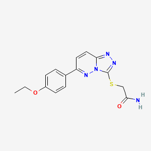 molecular formula C15H15N5O2S B2407814 2-((6-(4-乙氧基苯基)-[1,2,4]三唑并[4,3-b]哒嗪-3-基)硫代)乙酰胺 CAS No. 894058-85-6