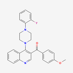 (4-(4-(2-Fluorophenyl)piperazin-1-yl)quinolin-3-yl)(4-methoxyphenyl)methanone