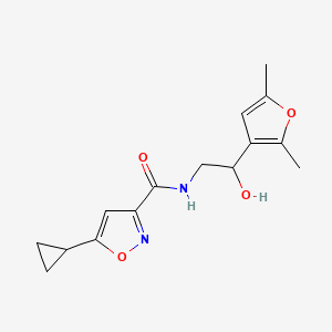 5-cyclopropyl-N-(2-(2,5-dimethylfuran-3-yl)-2-hydroxyethyl)isoxazole-3-carboxamide