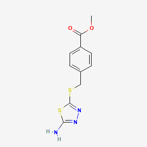 Methyl 4-{[(5-amino-1,3,4-thiadiazol-2-yl)sulfanyl]methyl}benzoate