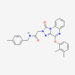 2-[4-(2,3-dimethylphenoxy)-1-oxo[1,2,4]triazolo[4,3-a]quinoxalin-2(1H)-yl]-N-(4-methylbenzyl)acetamide