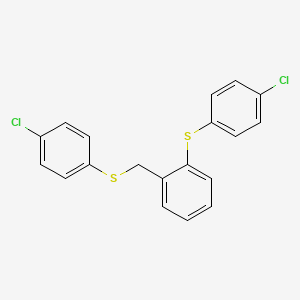 molecular formula C19H14Cl2S2 B2407841 4-氯苯基 2-[(4-氯苯基)硫代]苄基硫醚 CAS No. 337923-81-6