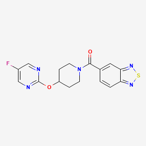 2,1,3-Benzothiadiazol-5-yl-[4-(5-fluoropyrimidin-2-yl)oxypiperidin-1-yl]methanone