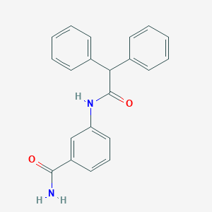 molecular formula C21H18N2O2 B240786 3-[(Diphenylacetyl)amino]benzamide 