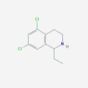 molecular formula C11H13Cl2N B2407883 5,7-二氯-1-乙基-1,2,3,4-四氢异喹啉 CAS No. 1248120-00-4