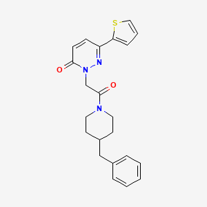 2-(2-(4-benzylpiperidin-1-yl)-2-oxoethyl)-6-(thiophen-2-yl)pyridazin-3(2H)-one
