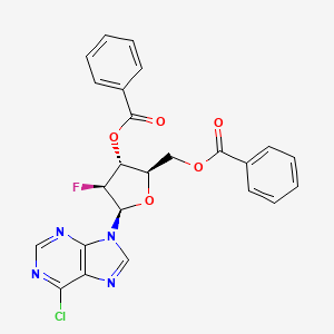 ((2R,3R,4S,5R)-3-(Benzoyloxy)-5-(6-chloro-9H-purin-9-yl)-4-fluorotetrahydrofuran-2-yl)methyl benzoate