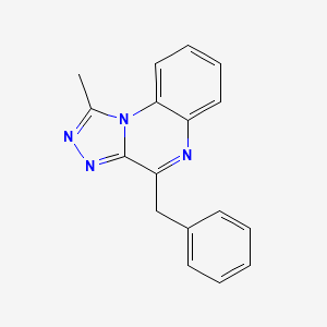 molecular formula C17H14N4 B2407903 4-Benzyl-1-methyl-[1,2,4]triazolo[4,3-a]quinoxaline CAS No. 261729-55-9