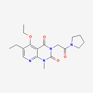 5-ethoxy-6-ethyl-1-methyl-3-(2-oxo-2-(pyrrolidin-1-yl)ethyl)pyrido[2,3-d]pyrimidine-2,4(1H,3H)-dione