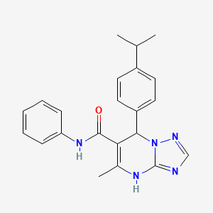 5-methyl-N-phenyl-7-[4-(propan-2-yl)phenyl]-4,7-dihydro[1,2,4]triazolo[1,5-a]pyrimidine-6-carboxamide